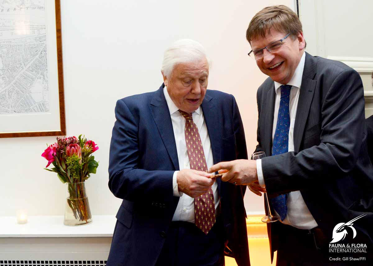 Sir David Attenborough with Graeme Black